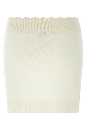 Юбка с логотипом Jacquard Белая CHLOÉ CH25WMJ06590107