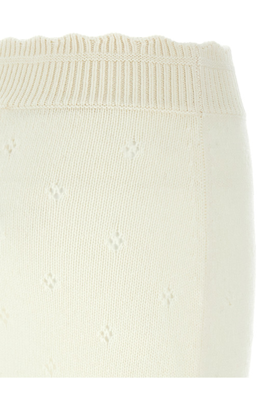 Спідниця з жакардовим логотипом Біла CHLOÉ CH25WMJ06590107 Спідниця з жакардовим логотипом Біла CHLOÉ CH25WMJ06590107