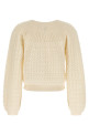 Жаккардовий кардиган з логотипом White CHLOÉ CH25WMP07590107 Жаккардовий кардиган з логотипом White CHLOÉ CH25WMP07590107