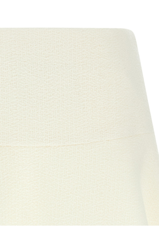 Bouclé wool skirt White Bouclé wool skirt White