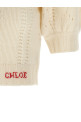 Жаккардовий кардиган з логотипом White CHLOÉ CH25WMC05590107