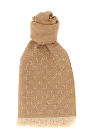 Шерстяной шарф GG Бежевый GUCCI 8485073G2009878 Шерстяной шарф GG Бежевый GUCCI 8485073G2009878