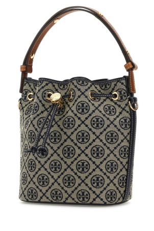 Embroidered fabric mini T Monogram bucket bag TORY BURCH (166414) Embroidered fabric mini T Monogram bucket bag TORY BURCH (166414)