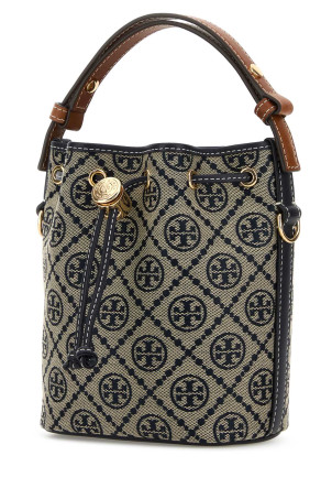 Вишита тканина міні-сумка-відро з монограмою TORY BURCH (166415) Вишита тканина міні-сумка-відро з монограмою TORY BURCH (166415)