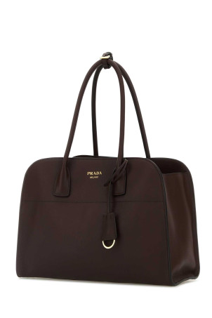 Aubergine leather medium shopping bag PRADA (1BG571VOOY2CYS) Aubergine leather medium shopping bag PRADA (1BG571VOOY2CYS)