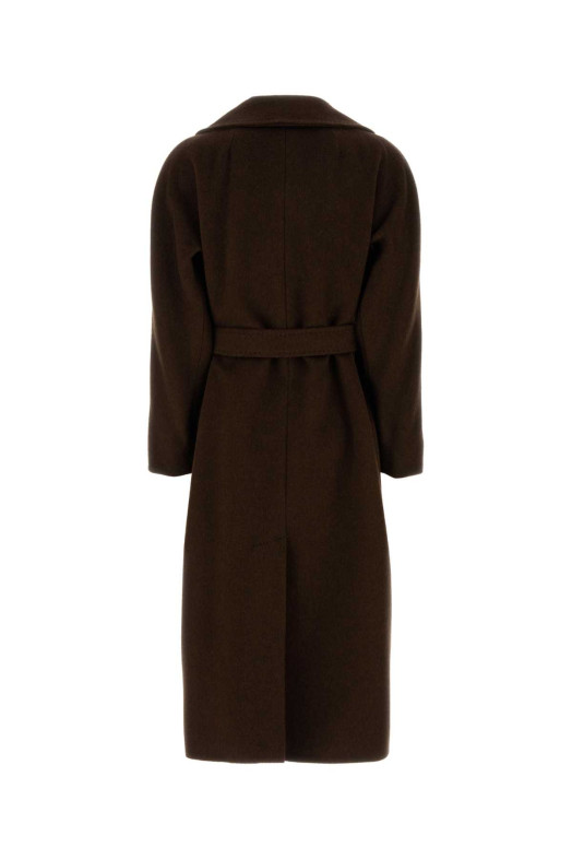 Коричневе пальто Tempera з вовняної суміші Green WEEKEND (2525016082600) WEEKEND MAX MARA Коричневе пальто Tempera з вовняної суміші Green WEEKEND (2525016082600) WEEKEND MAX MARA