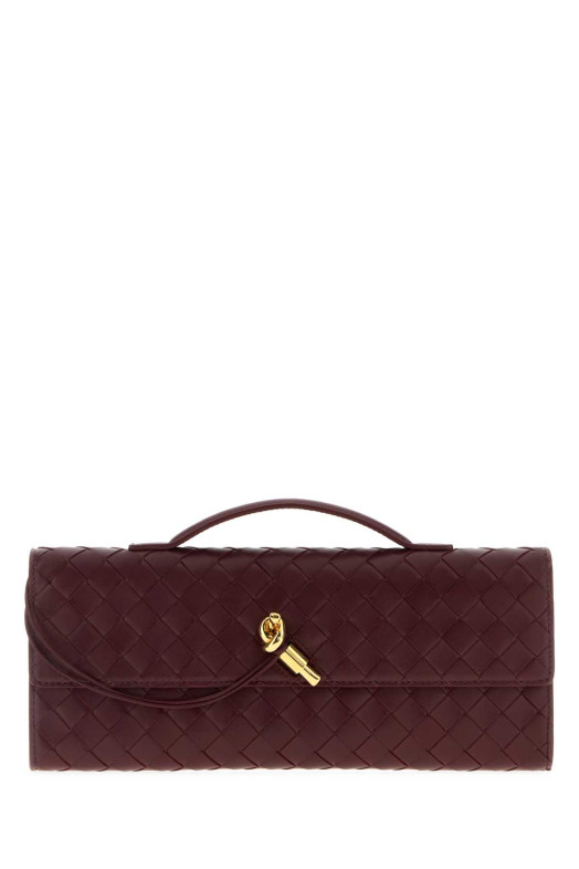 Burgundy leather Andiamo handbag BOTTEGA VENETA (741511VCPP3)