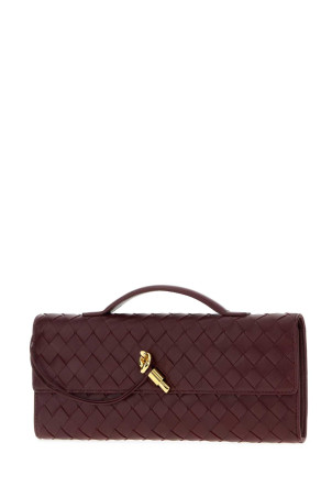Burgundy leather Andiamo handbag BOTTEGA VENETA (741511VCPP3)