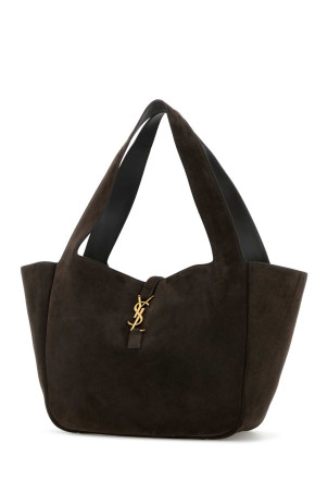 Коричнева замшева шкіряна сумка для покупок Le 5 Ã 7 Bea SAINT LAURENT (763435008IW) Коричнева замшева шкіряна сумка для покупок Le 5 Ã 7 Bea SAINT LAURENT (763435008IW)