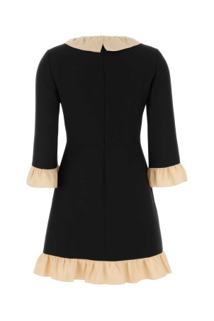 Black crepe mini dress VALENTINO GARAVANI (7B3VADY01CF)