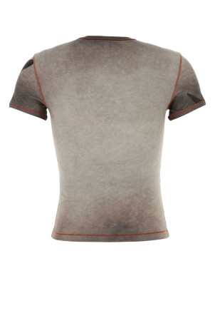 Футболка з еластичної бавовни з принтом DIESEL (A217710EPCP)