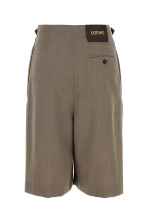 Cappuccino wool bermuda shorts Beige LOEWE (S540Y1AX04)