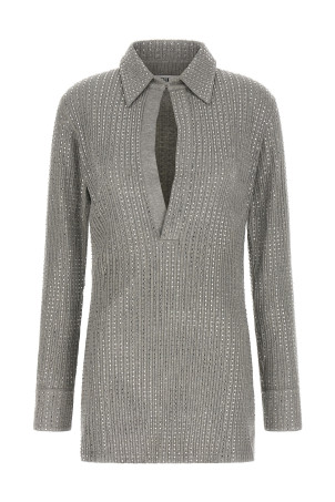 Rhinestone dress Gray