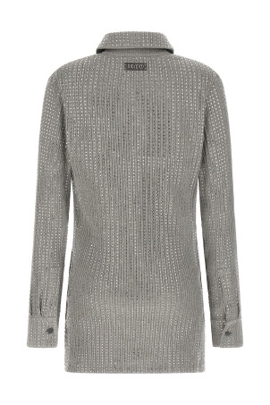 Rhinestone dress Gray