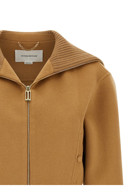 'Double Faced Bomber' jacket Beige 'Double Faced Bomber' jacket Beige