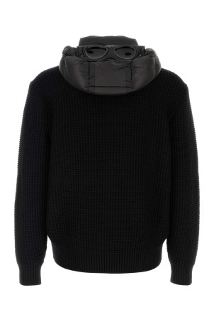 KNITWEAR JACKET IN MERINO WOOL EXTRAFINE Black C.P. COMPANY (19CMKN185A006390M)