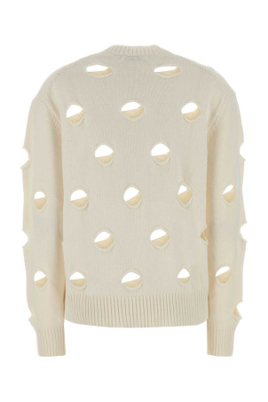 Ivory wool blend Dots sweater White GIMAGUAS (DOTSJUMPER) Ivory wool blend Dots sweater White GIMAGUAS (DOTSJUMPER)