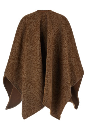 Накидка с узором «пейсли» Коричневая ETRO WRBD001299TJB37S9820 Накидка с узором «пейсли» Коричневая ETRO WRBD001299TJB37S9820