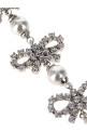 'Micro Bow Pearl Tiered' earrings White 'Micro Bow Pearl Tiered' earrings White
