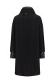 Lamé thread and wool coat Black Lamé thread and wool coat Black