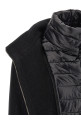 Lamé thread and wool coat Black Lamé thread and wool coat Black