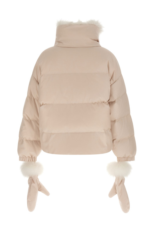 Пухова куртка з рукавицями Біла YVES SALOMON 26W25WYV09066WO2WA1009 Пухова куртка з рукавицями Біла YVES SALOMON 26W25WYV09066WO2WA1009