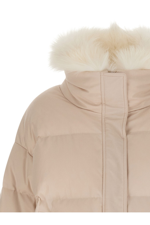 Пухова куртка з рукавицями Біла YVES SALOMON 26W25WYV09066WO2WA1009 Пухова куртка з рукавицями Біла YVES SALOMON 26W25WYV09066WO2WA1009