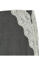 Юбка из шерсти с кружевом из органзы Серая JIL SANDER J03MA0257J41557030 Юбка из шерсти с кружевом из органзы Серая JIL SANDER J03MA0257J41557030