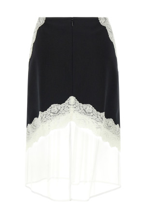Organza lace wool skirt Black-grey Organza lace wool skirt Black-grey