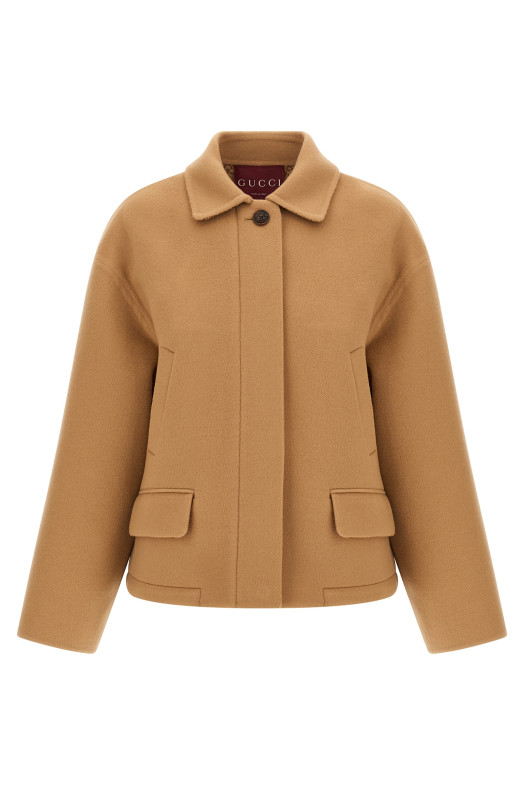 Пальто Caban Бежевое GUCCI 823859Z7ASL2668