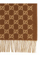 GG кашемировый шарф Коричневый GUCCI 8123173GAC02379 GG кашемировый шарф Коричневый GUCCI 8123173GAC02379