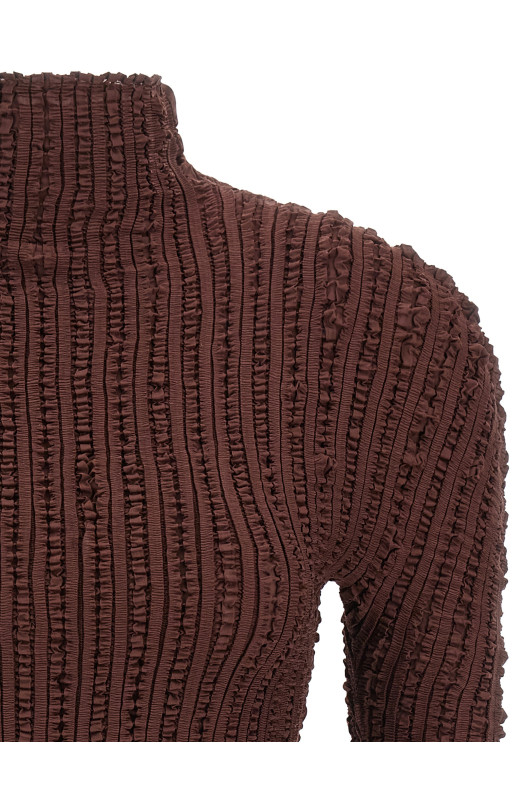 'Jellyfish Pleats' sweater Brown