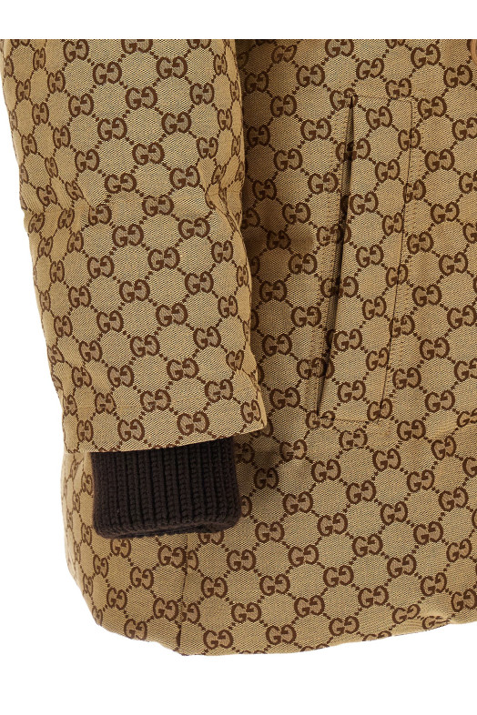 Пухова куртка з тканини GG Бежева GUCCI 835412ZAF4S2580