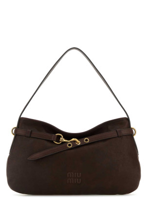 Chocolate nappa leather Aventure shoulder bag MIU MIU (5BC1812BBL) Chocolate nappa leather Aventure shoulder bag MIU MIU (5BC1812BBL)