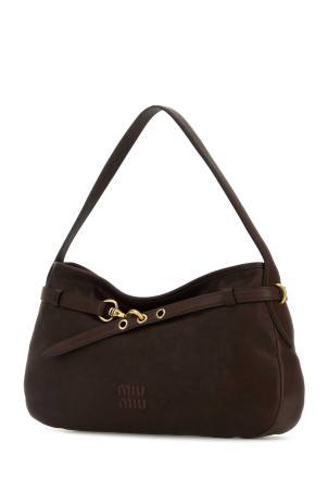 Chocolate nappa leather Aventure shoulder bag MIU MIU (5BC1812BBL) Chocolate nappa leather Aventure shoulder bag MIU MIU (5BC1812BBL)