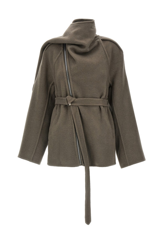 Пальто «Scarf Flight» Сіре RO02E4786DDR34