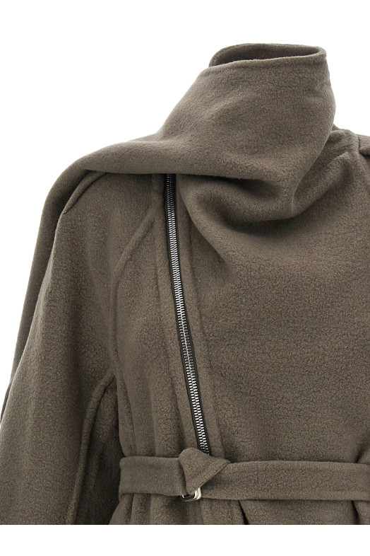 Пальто «Scarf Flight» Сіре RO02E4786DDR34