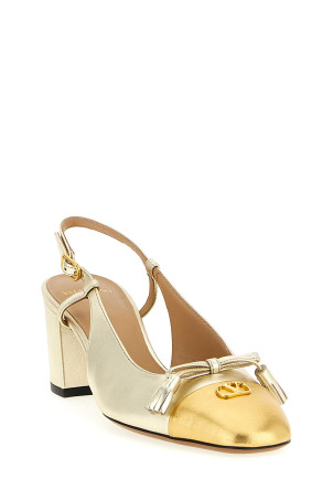 Valentino Garavani «Valet Du Roi» слинговые туфли золотого цвета W0S0MH9KDRDLW