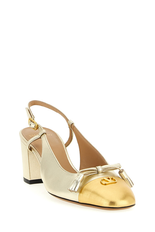 Valentino Garavani «Valet Du Roi» слинговые туфли золотого цвета W0S0MH9KDRDLW