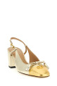 Valentino Garavani «Valet Du Roi» слинговые туфли золотого цвета W0S0MH9KDRDLW