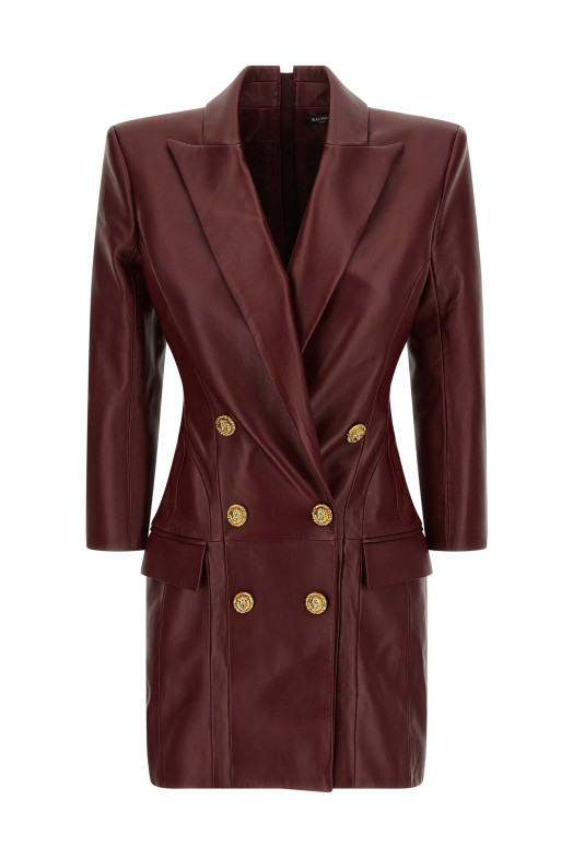 Блейзер-сукня бордо BALMAIN FF0R9391LD633AR Блейзер-сукня бордо BALMAIN FF0R9391LD633AR