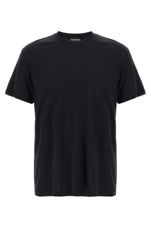 Футболка з вишитим логотипом Чорна TOM FORD JCS004JMT012LB999