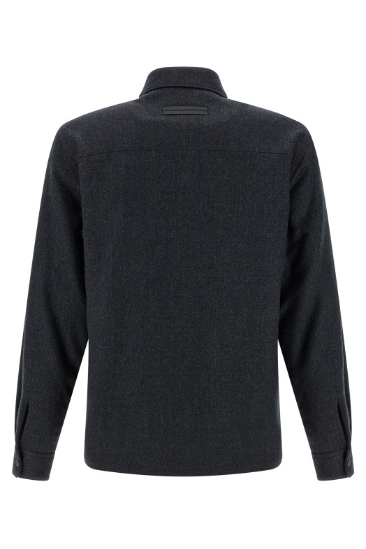 Techmerino overshirt Gray