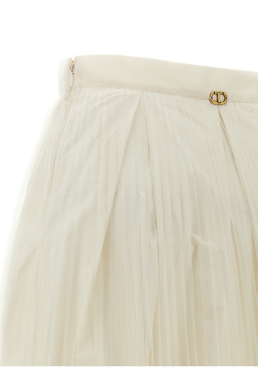 Taffeta skirt White Taffeta skirt White