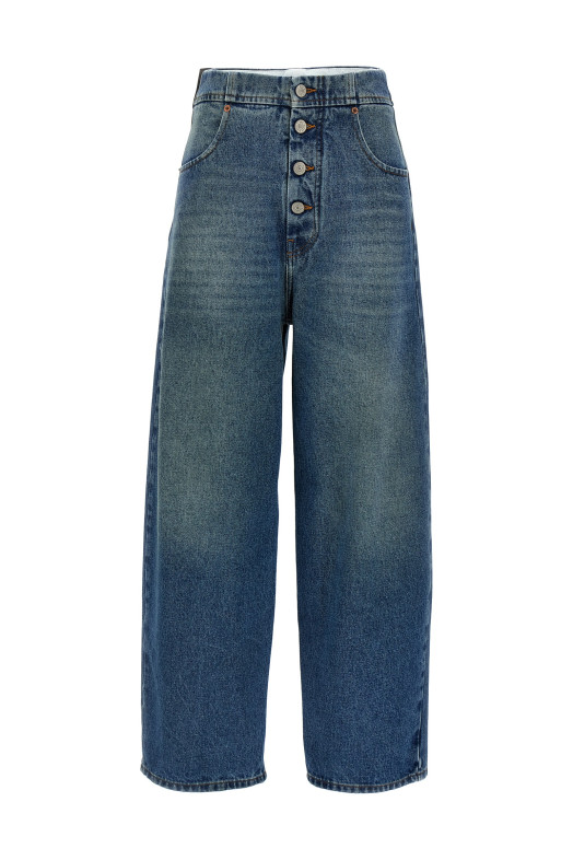 Джинсы из денима синего цвета MM6 MAISON MARGIELA S52LA0235M30018965 Джинсы из денима синего цвета MM6 MAISON MARGIELA S52LA0235M30018965