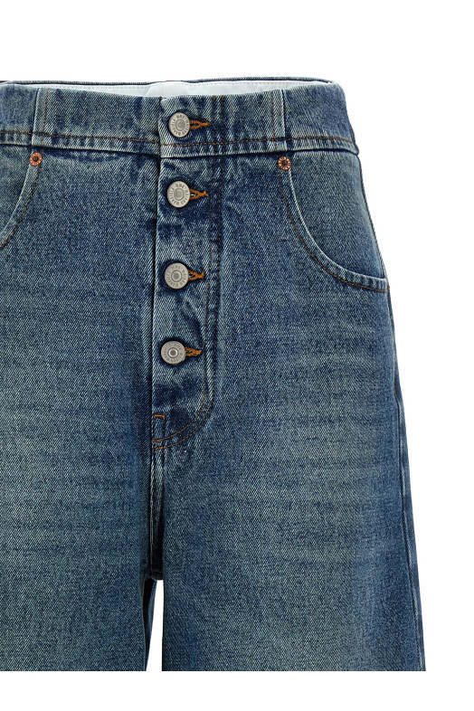 Джинсы из денима синего цвета MM6 MAISON MARGIELA S52LA0235M30018965 Джинсы из денима синего цвета MM6 MAISON MARGIELA S52LA0235M30018965