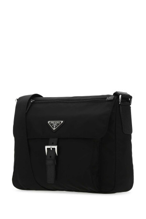 Black Re-nylon crossbody bag Black PRADA (1BD994VB1MRV44)
