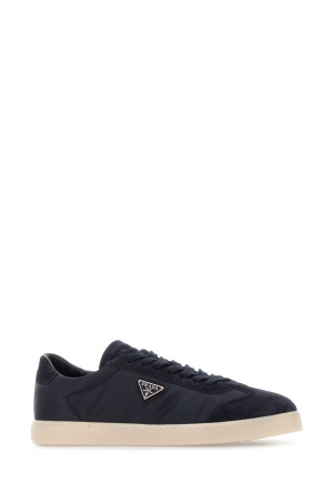 Midnight blue Re-Nylon and suede sneakers Blue PRADA (2EE454FG000D7C)
