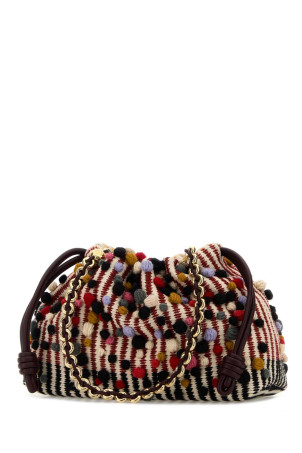 Багатоколірна тканина Фламенко Сумочка-клатч LOEWE (A411FCRXA0)