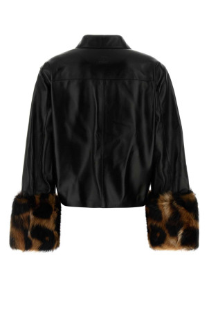 Черная кожаная куртка Black LOEWE (S540Y34L60)